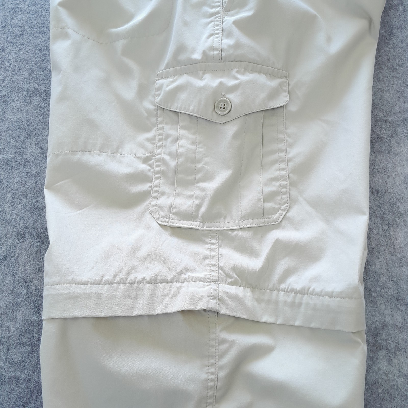 Craghoppers Convertible Trousers Womans UK18 Reg Ivory Kiwi Zip Off Walking Shor