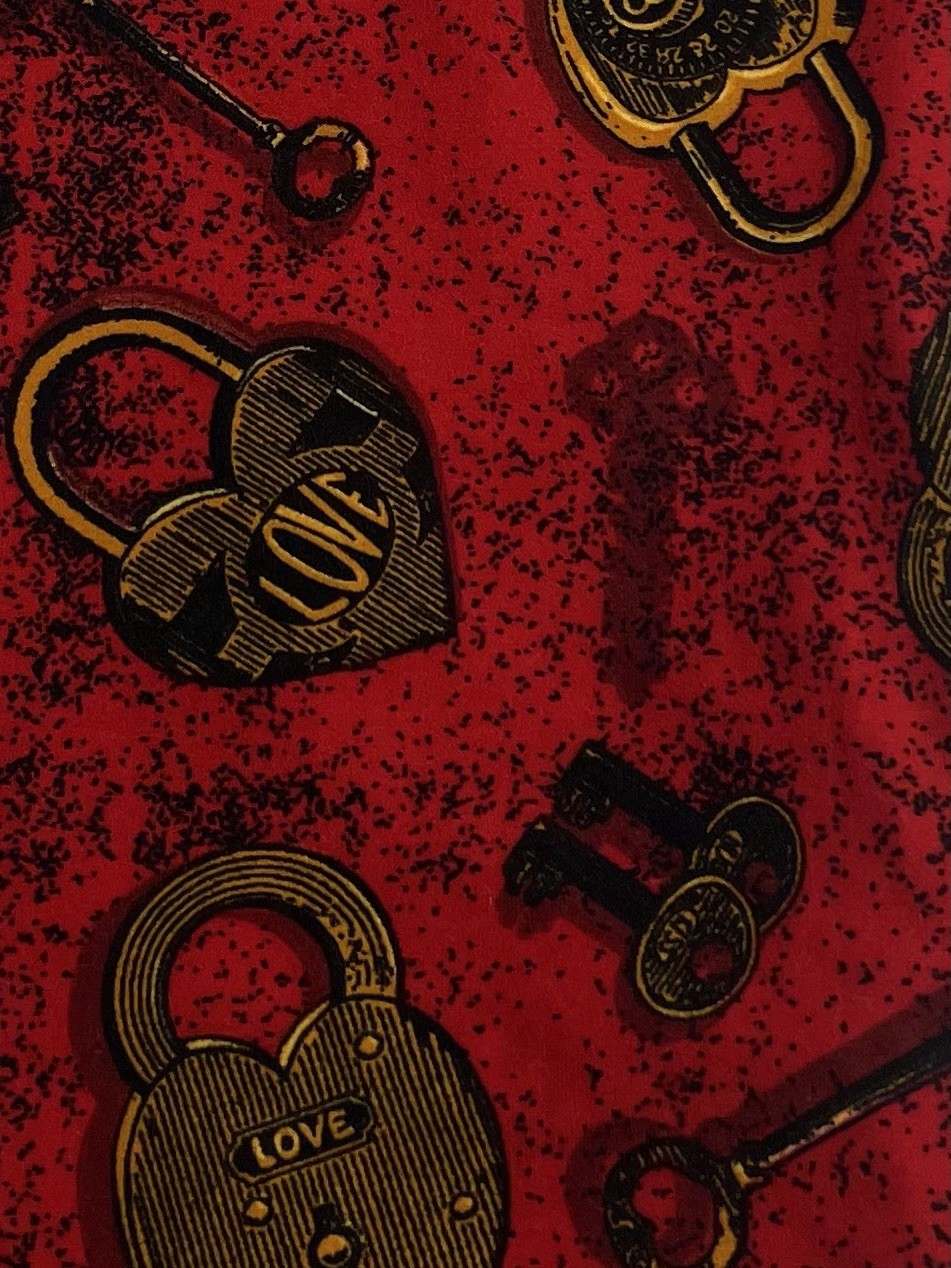LuLaRoe Leggings OS One Size Valentine RED Love Lock PADLOCK KEY Heart FAST Ship