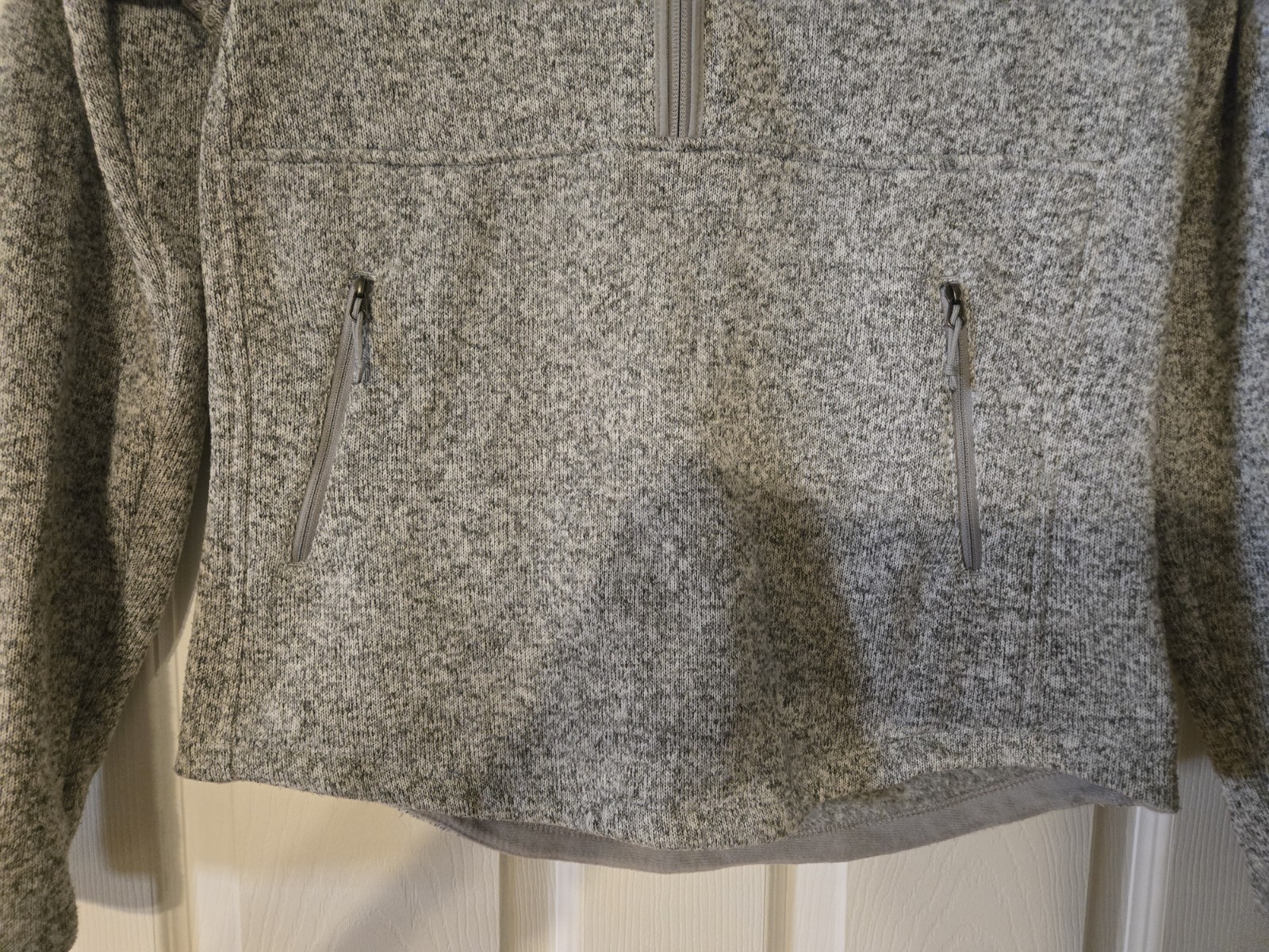 The North Face Small Women’s Crescent 1/2 Zip Pullover Fleece Grey Heather