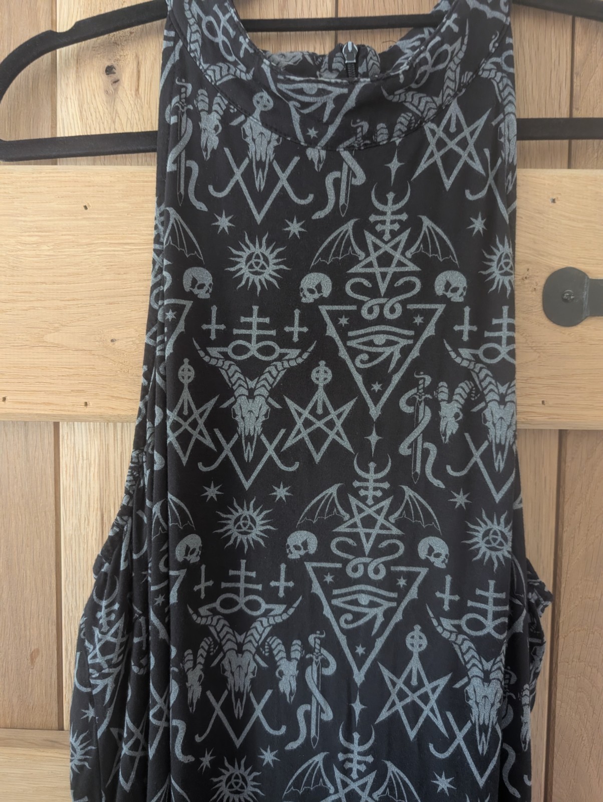 Killstar Over Queen Maxi Dress Size 4XL Occult Pattern Goth Alternative Summer