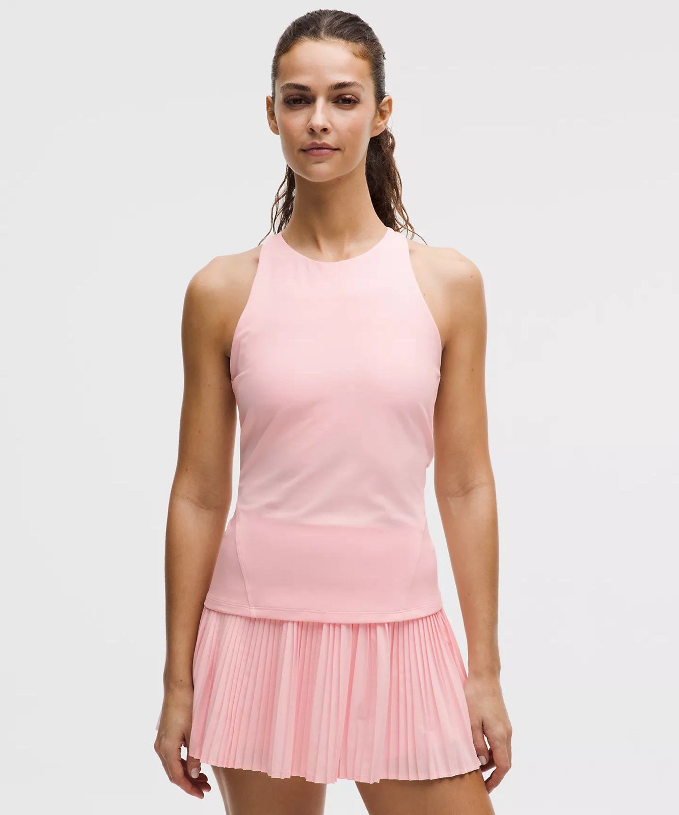 Lululemon Size Small Racerback High-Neck Tennis Tank Top, Pink Pearl, NWT