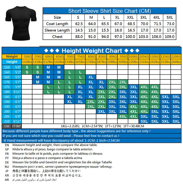 Camiseta de Compressão Manga Curta - Secagem Rápida