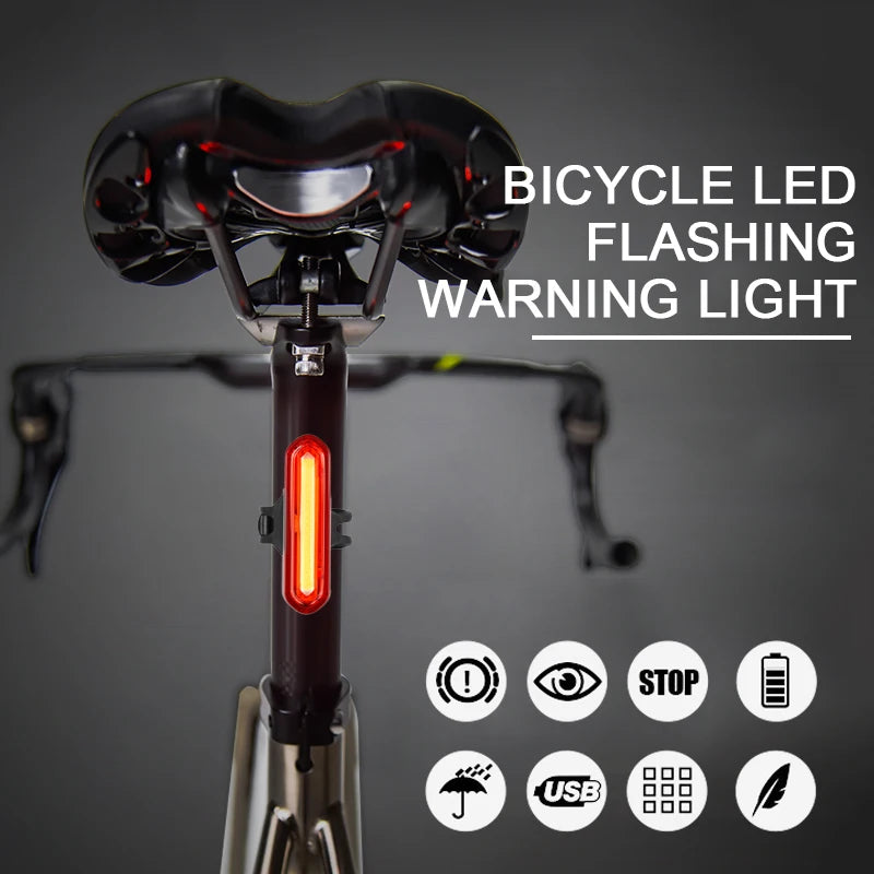 KIt Farol de LED e Luz Traseira para Bicicleta - a Prova D`água