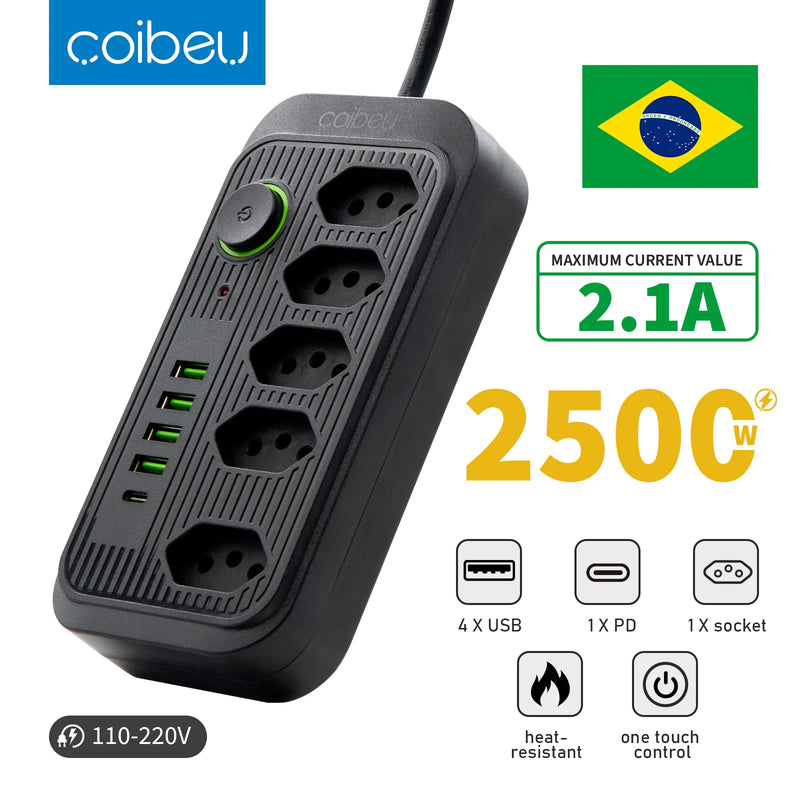 Extensão de Tomada e USB 110-220V