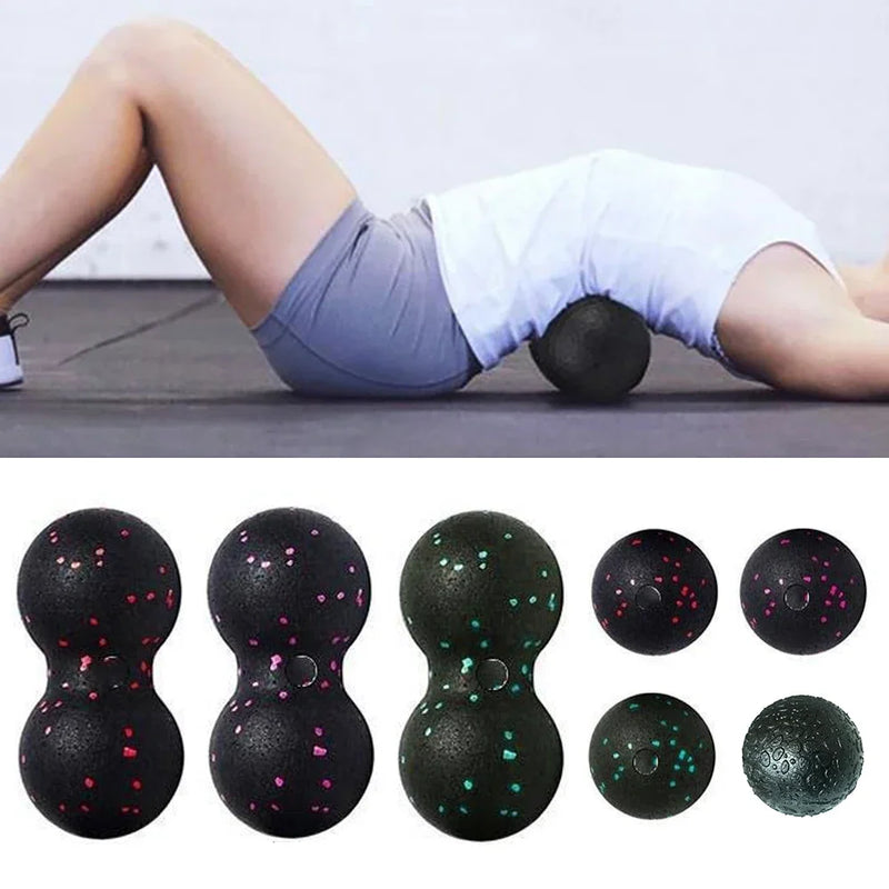 Epp 8cm bolas de amendoim massagem corporal fáscia bola alta densidade relaxamento muscular lacrosse fitness yoga mio fáscia bola aliviar a dor