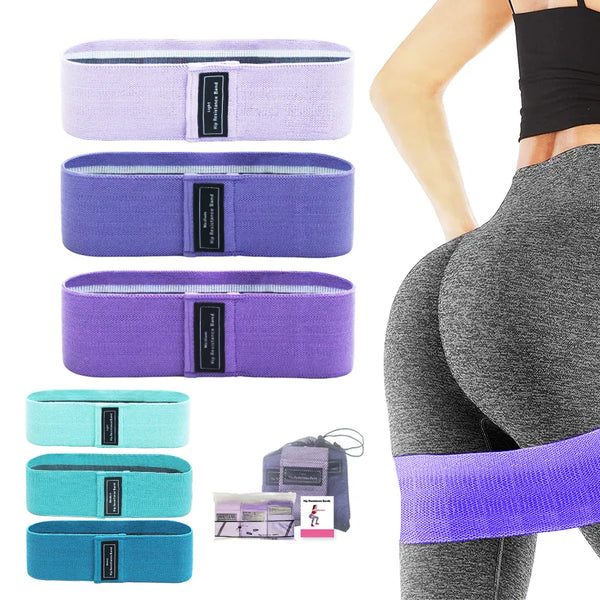 Bandas elásticas de resistência de tecido, agachamento, glúteo, treino, antiderrapante, faixa grossa, estiramento, tiras de fitness, equipamentos de ioga