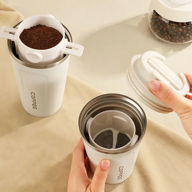 Copo Térmico com Filtro de Café ou Chá - 380ml/500ml